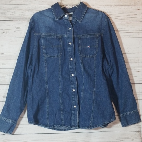 denim shirt size 18